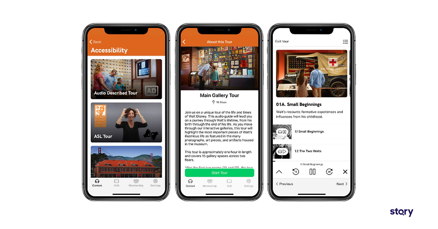 The Walt Disney Family Museum App built with STQRY.