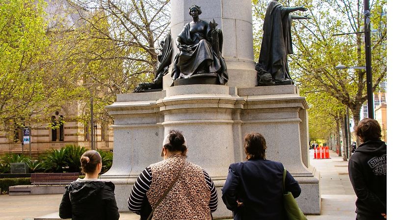 Stories Unseen-ADLF-self guided tour group.