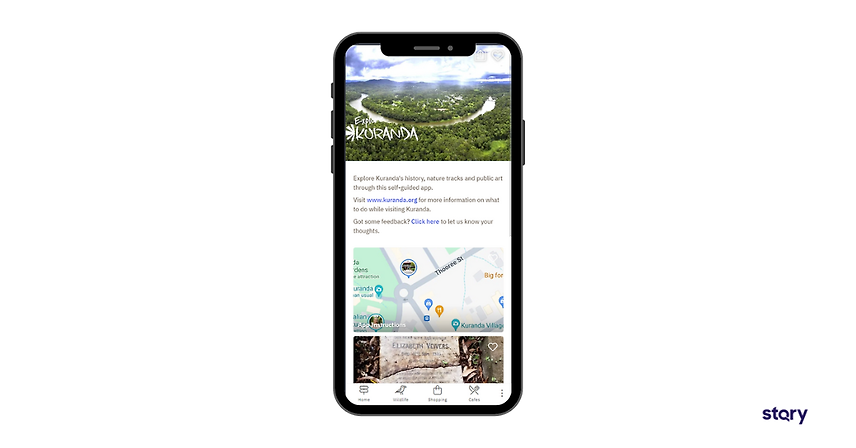 The Explore Kuranda App built with STQRY.
