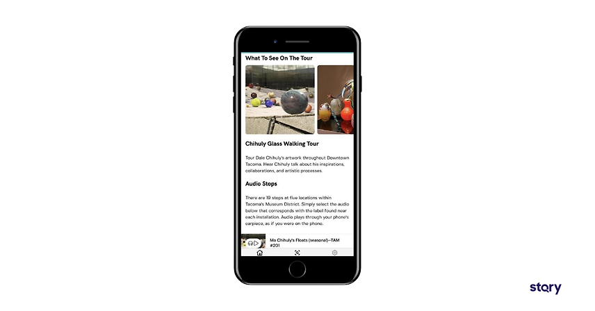 The Tacoma Art Museum App built with STQRY.